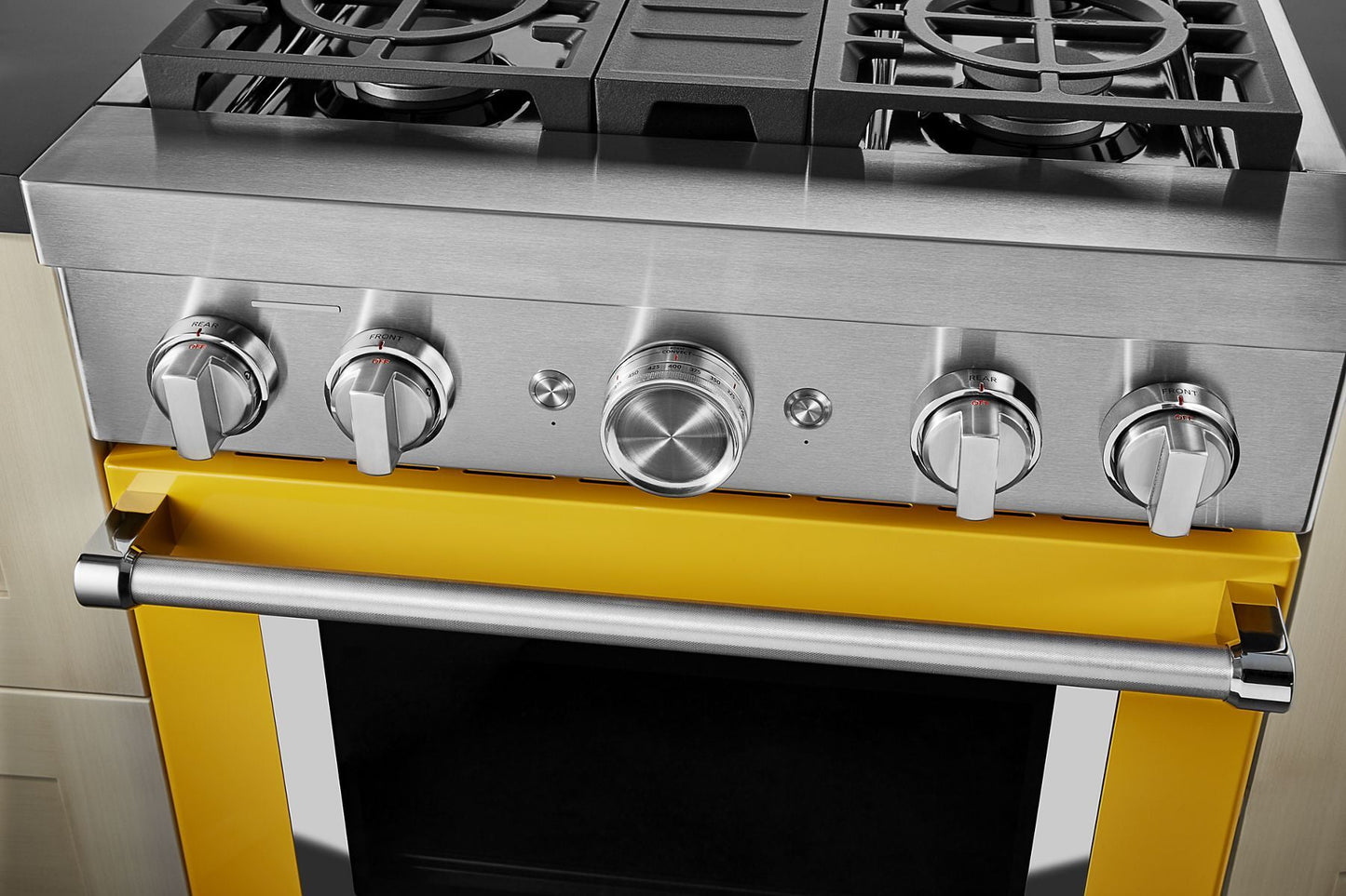 Kitchenaid KFGC500JYP Kitchenaid® 30'' Smart Commercial-Style Gas Range With 4 Burners - Yellow Pepper