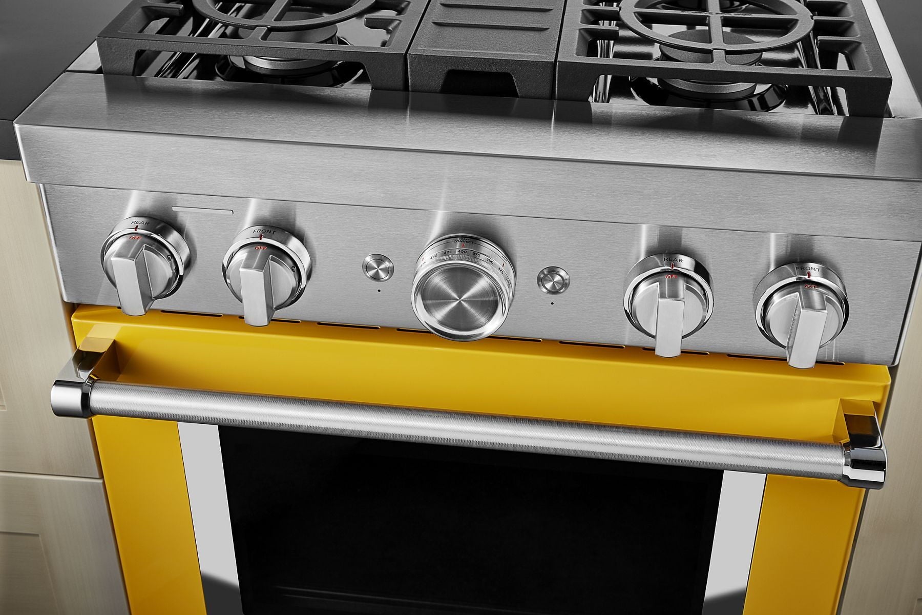 Kitchenaid KFGC500JYP Kitchenaid® 30'' Smart Commercial-Style Gas Range With 4 Burners - Yellow Pepper