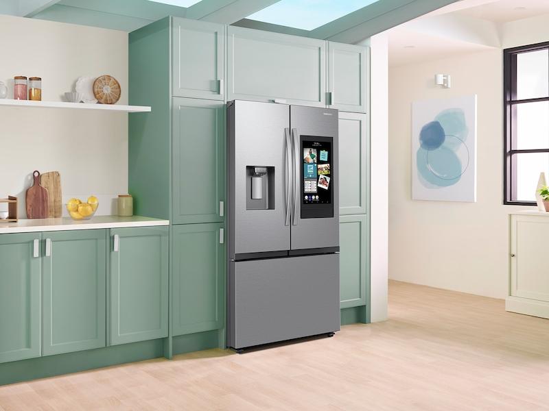 Samsung RF27CG5900SR 25 Cu. Ft. Mega Capacity Counter Depth 3-Door French Door Refrigerator With Family Hub™ In Stainless Steel