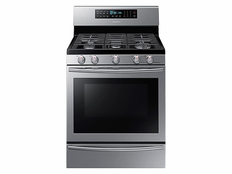 Samsung NX58H5650WS 5.8 Cu. Ft. Gas Range With True Convection In Stainless Steel