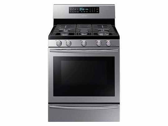 Samsung NX58H5650WS 5.8 Cu. Ft. Gas Range With True Convection In Stainless Steel