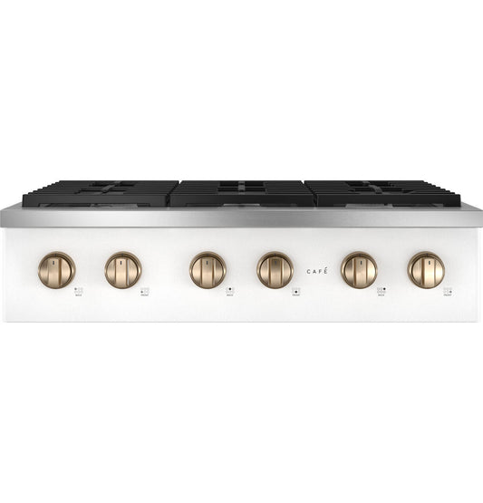 Cafe CGU366P4TW2 Café™ 36" Commercial-Style Gas Rangetop With 6 Burners (Natural Gas)