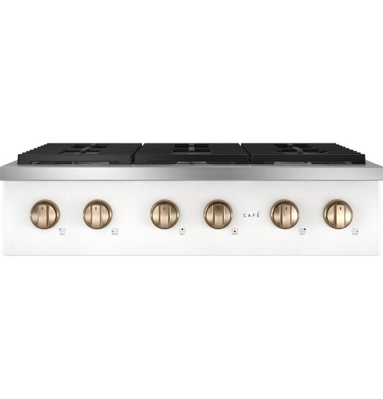 Cafe CGU366P4TW2 Café™ 36" Commercial-Style Gas Rangetop With 6 Burners (Natural Gas)