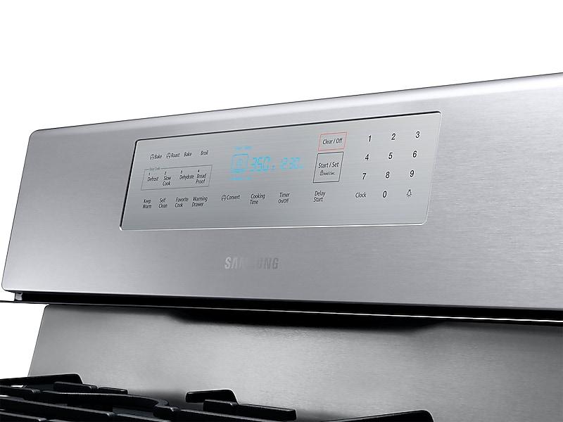 Samsung NX58F5700WS 5.8 Cu. Ft. Gas Range With True Convection In Stainless Steel