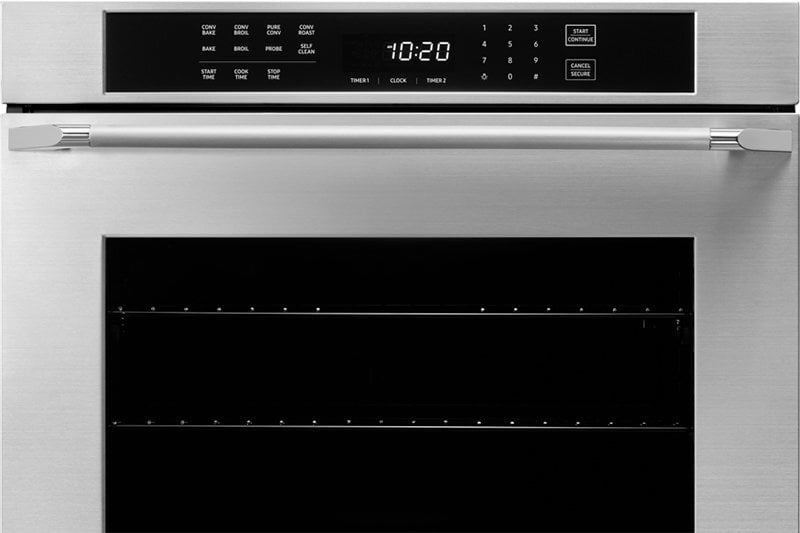 Dacor HWO130FS Heritage 30" Single Wall Oven, Silver Stainless Steel With Flush Handle
