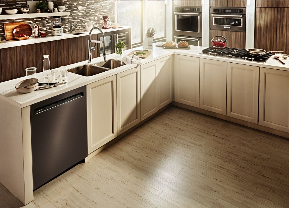 Kitchenaid KDFE104HBS 46 Dba Dishwasher With Prowash&#8482; Cycle And Printshield&#8482; Finish, Front Control - Black Stainless Steel With Printshield&#8482; Finish