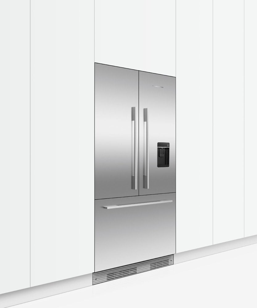 Fisher & Paykel RS36A72U1N Integrated French Door Refrigerator Freezer, 36", Ice & Water