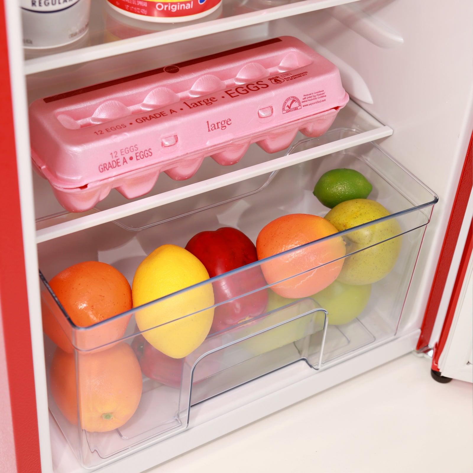 Avanti Retro Series Compact Refrigerator, Mini-Fridge, 3.1 cu. ft., in Red  (RMRS31X5R-IS)