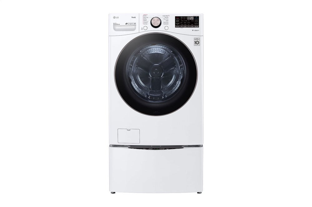 Lg WM4000HWA 4.5 Cu. Ft. Ultra Large Capacity Smart Wi-Fi Enabled Front Load Washer With Turbowash&#8482; 360(Degree) And Built-In Intelligence