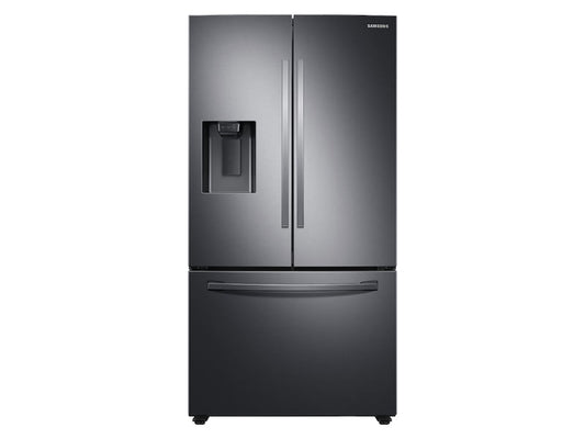 Samsung RF27T5201SG 27 Cu. Ft. Large Capacity 3-Door French Door Refrigerator With External Water & Ice Dispenser In Black Stainless Steel