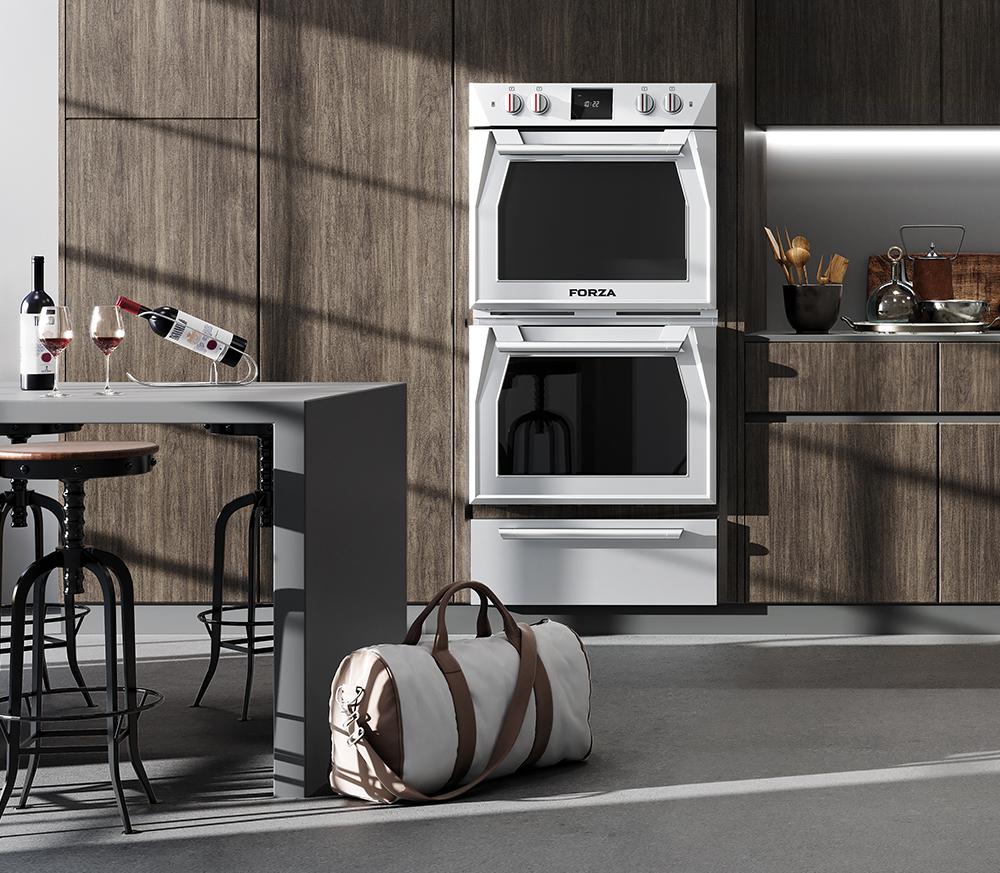 Forzacucina FODP30S 30 Inch Double Dual Convection Electric Wall Oven