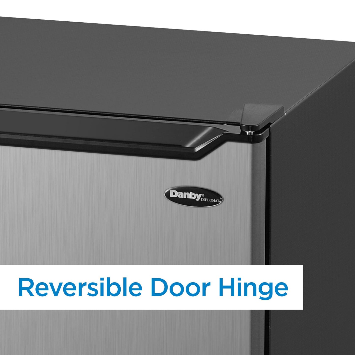 Danby DCR033B2SLM Danby Diplomat Stainless Steel Look 3.3 Cu Ft Compact Refrigerator