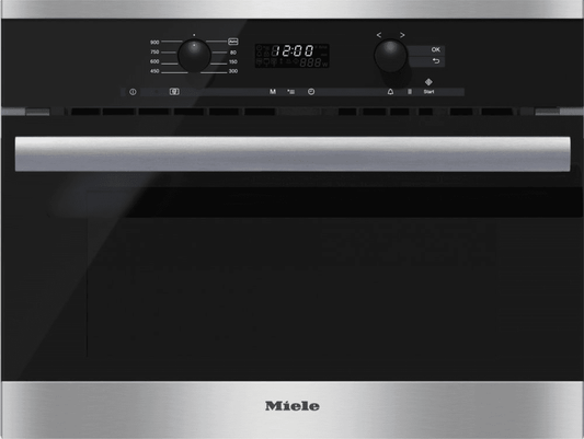 Miele M6260TC Built-In Microwave Oven With Controls Along The Top For Optimal Combination Possibilities.