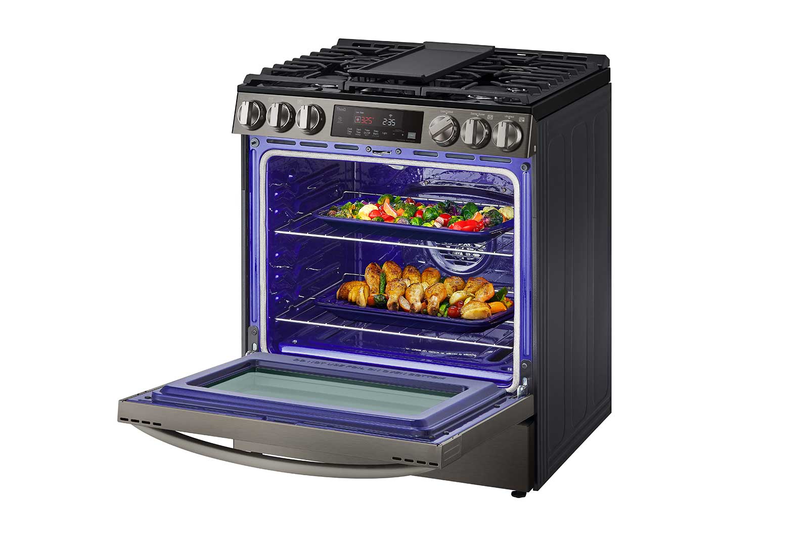 Lg LSGL5833D 5.8 Cu Ft. Smart Wi-Fi Enabled Fan Convection Gas Slide-In Range With Air Fry & Easyclean®