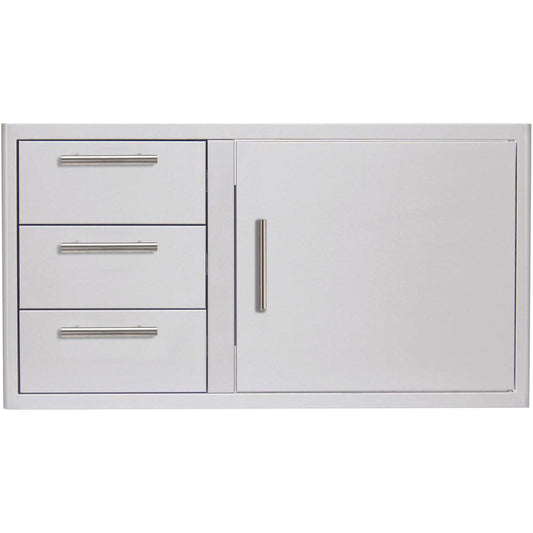 Blaze Grills BLZDDC39RLTSC Blaze 39-Inch Access Door And Triple Drawer Combo