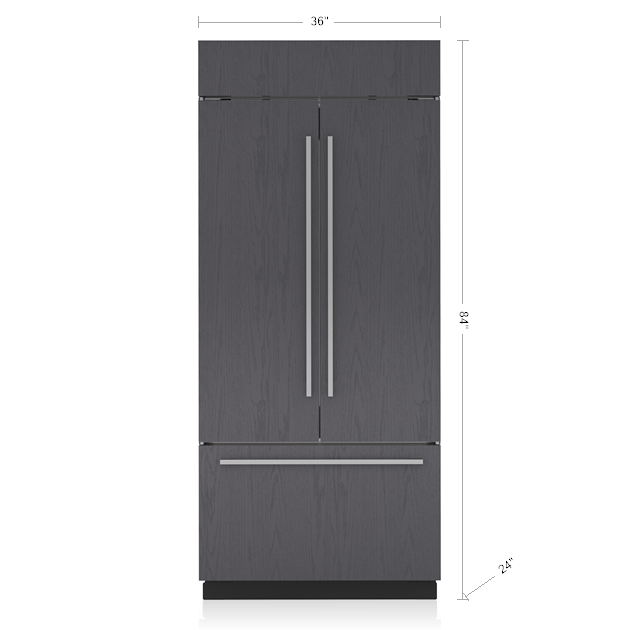 Sub-Zero CL3650UFDIDO 36" Classic French Door Refrigerator/Freezer With Internal Dispenser - Panel Ready