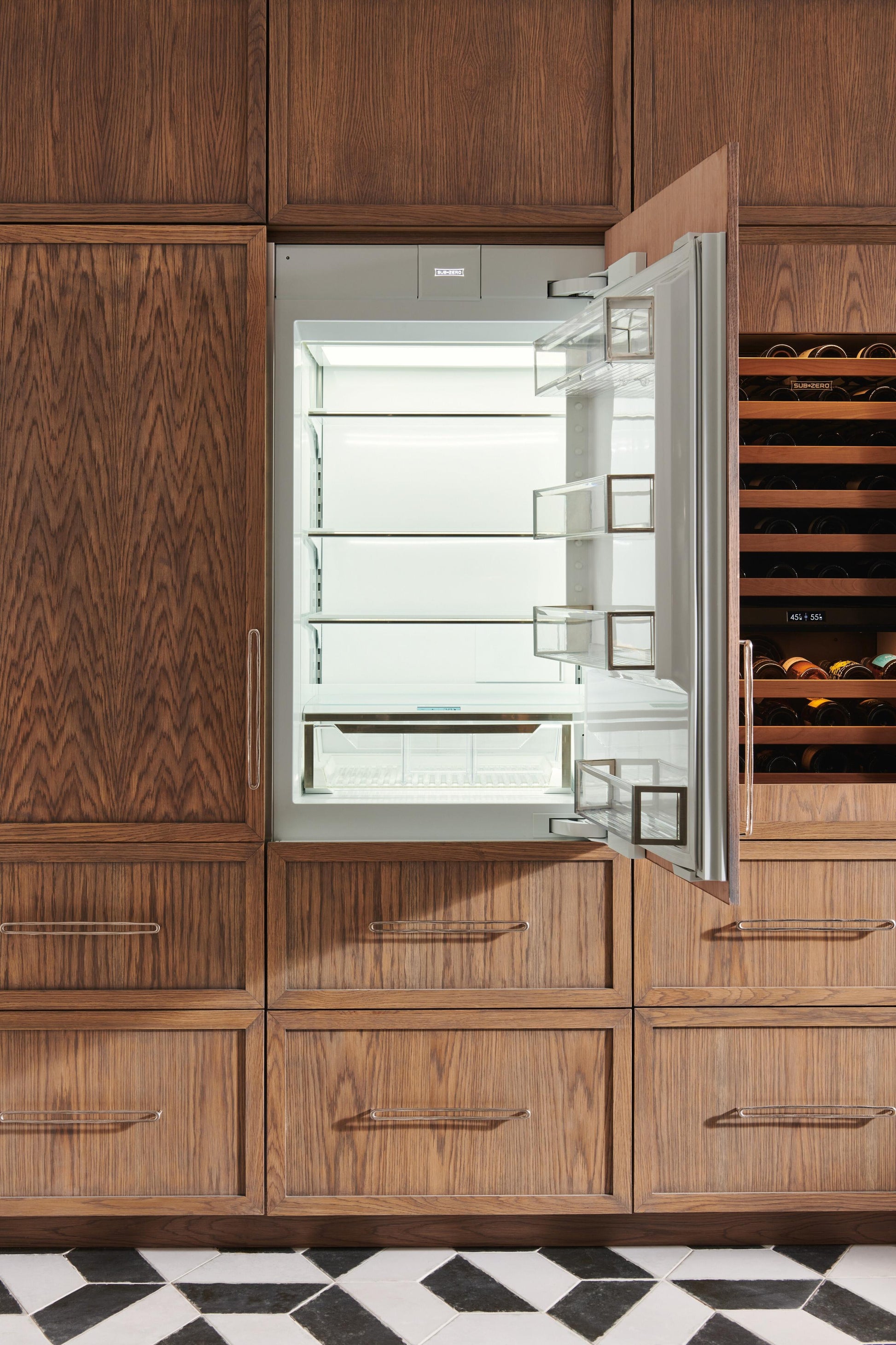 Sub-Zero DET3050RL 30" Designer Over-And-Under Refrigerator - Panel Ready