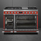 Smeg CPF48UGMR Portofino Pro-Style Dual Fuel Range, Red, 48