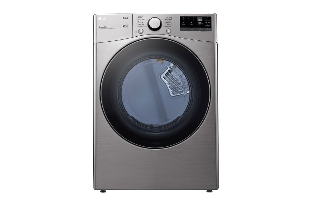 Lg DLE3600V 7.4 Cu. Ft. Ultra Large Capacity Smart Wi-Fi Enabled Front Load Electric Dryer With Built-In Intelligence