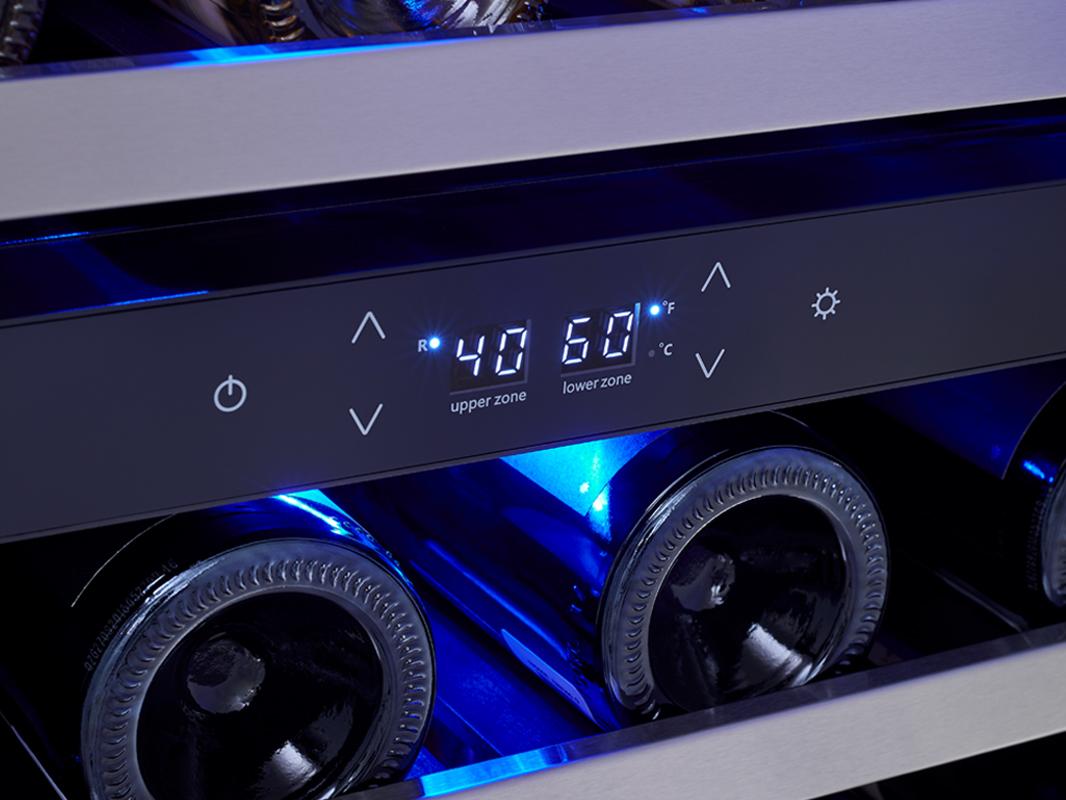 Zephyr PRPW24C02AG 24" Pro Dual Zone Wine Cooler