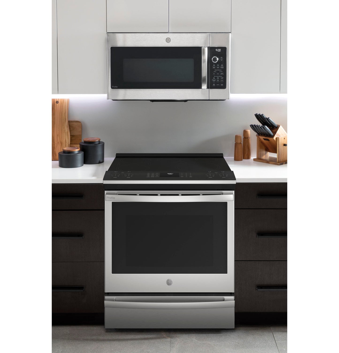 Ge Appliances PHS930YPFS Ge Profile&#8482; 30" Smart Slide-In Fingerprint Resistant Front-Control Induction And Convection Range With No Preheat Air Fry