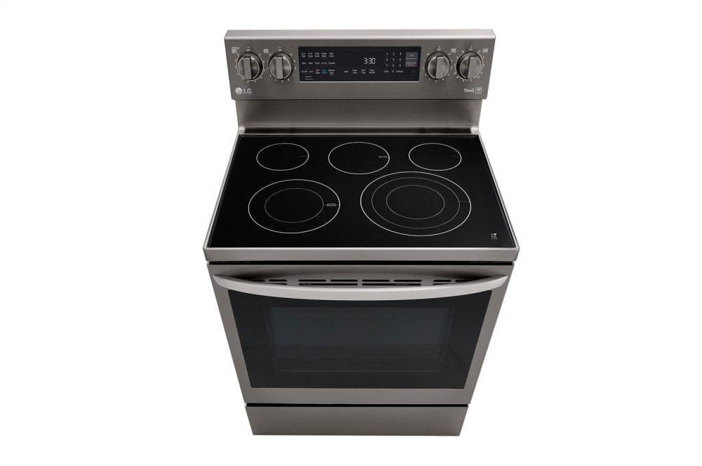 Lg LREL6325D 6.3 Cu Ft. Smart Wi-Fi Enabled True Convection Instaview® Electric Range With Air Fry