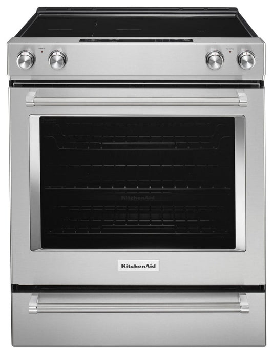 Kitchenaid KSEG700ESS 30-Inch 5-Element Electric Slide-In Convection Range - Stainless Steel