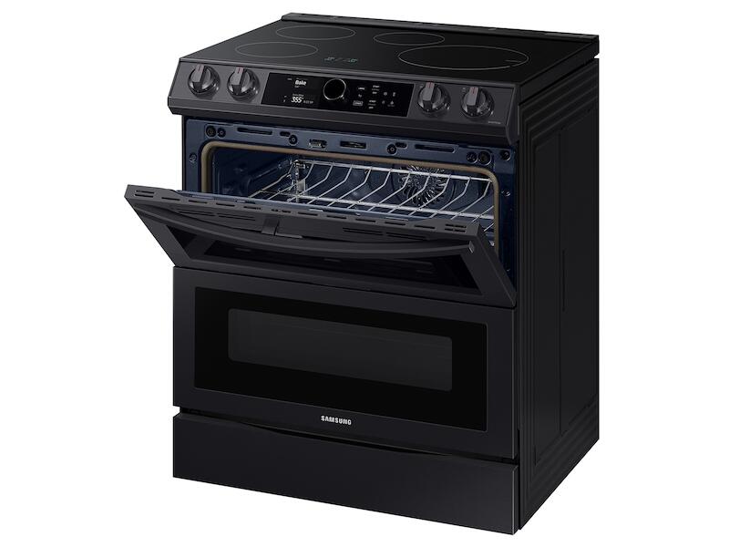 Samsung NE63T8951SG 6.3 Cu. Ft. Smart Slide-In Induction Range With Flex Duo™, Smart Dial & Air Fry In Black Stainless Steel