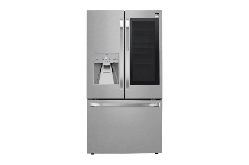 Lg SRFVC2406S Lg Studio 24 Cu. Ft. Smart Wi-Fi Enabled Instaview™ Door-In-Door® Counter-Depth Refrigerator With Craft Ice™ Maker