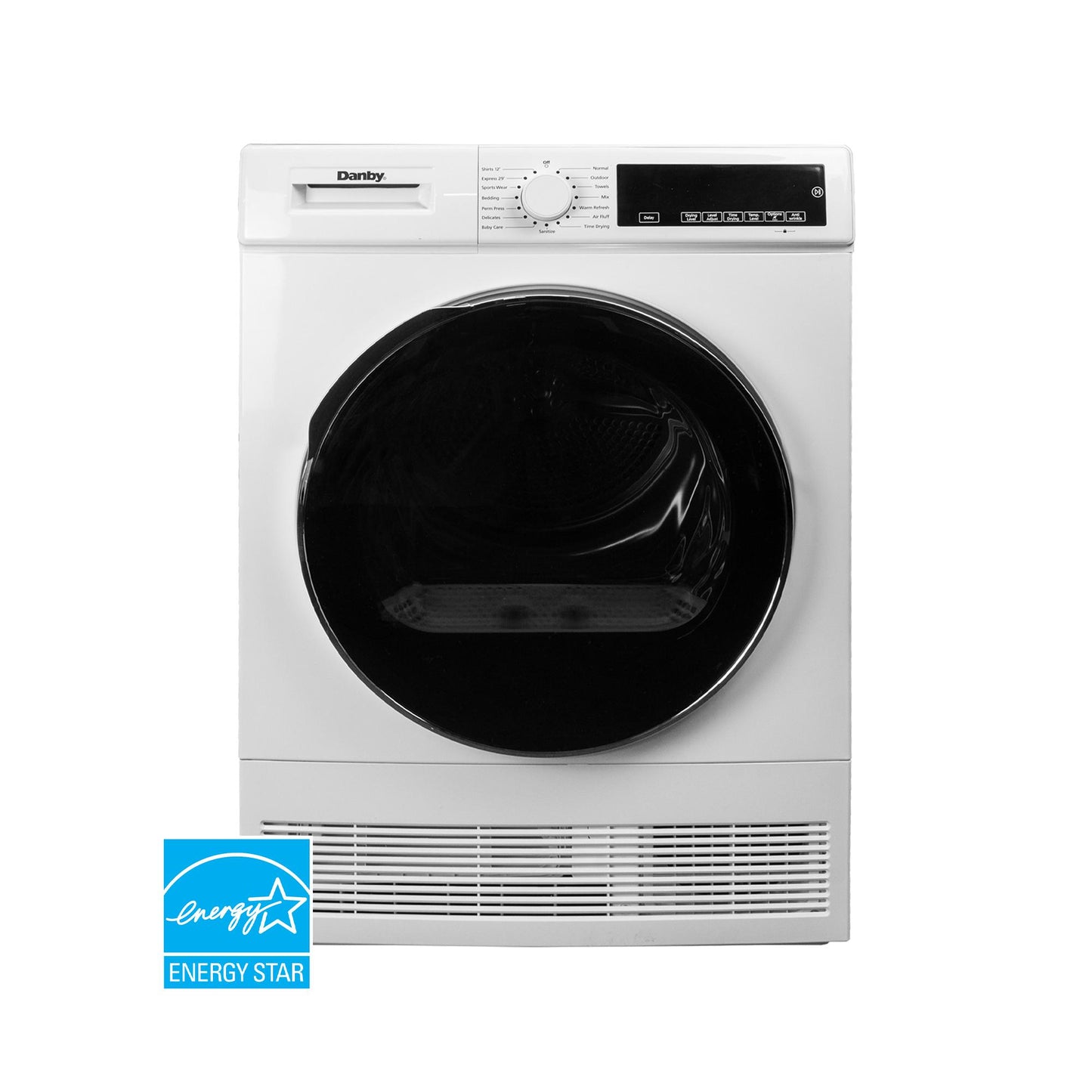 Danby DDY040D4WDB Danby 24-Inch, 4.0 Cu Ft. Compact Condensing Sensor Dryer In White With Stacking Kit
