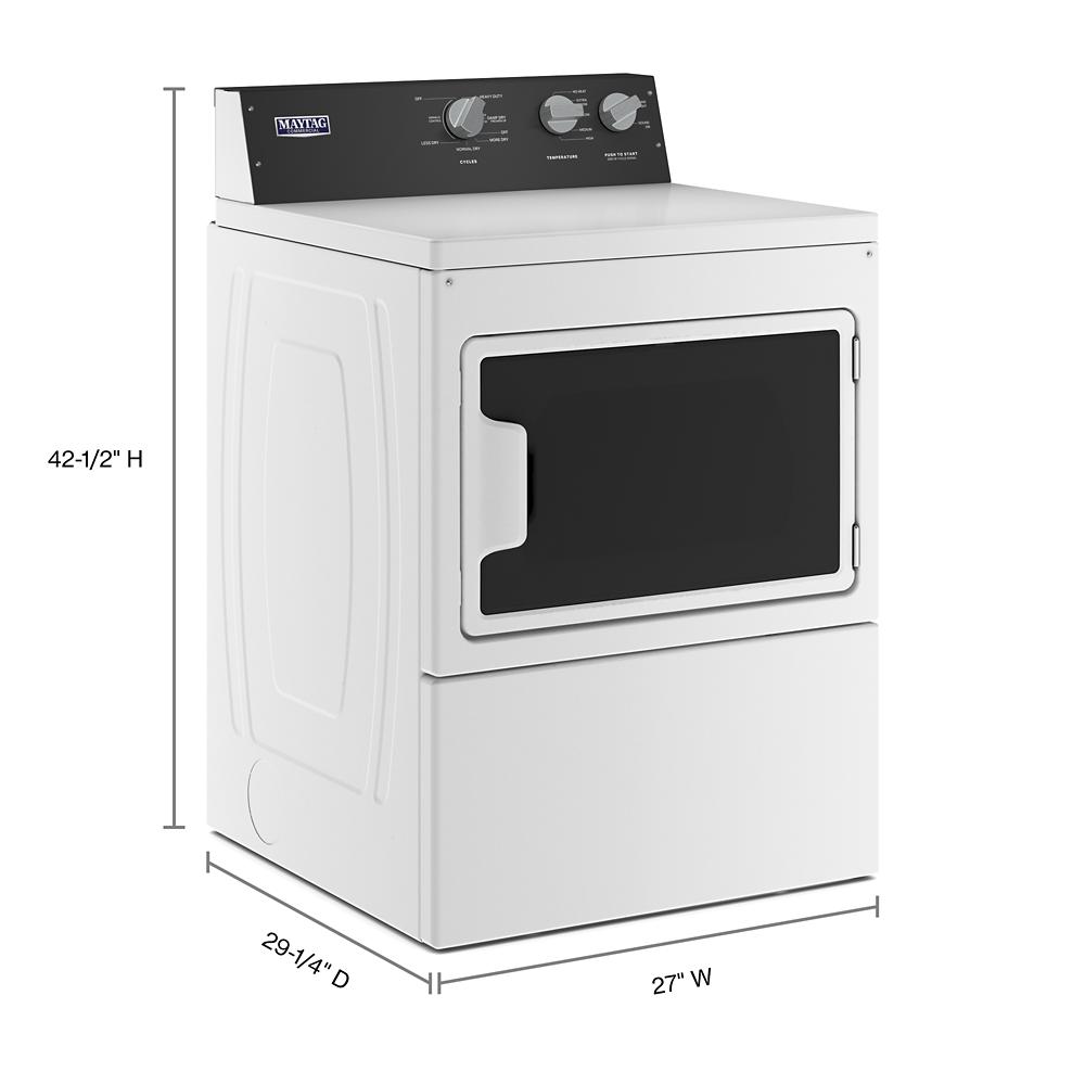 Maytag MGDP586KW Commercial-Grade Residential Dryer - 7.4 Cu. Ft.