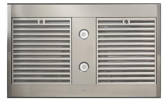 Best Range Hoods ICB3I36SBB Ispira 36-In. 650 Max Cfm Stainless Steel Island Range Hood With Purled™ Light System And Black Glass