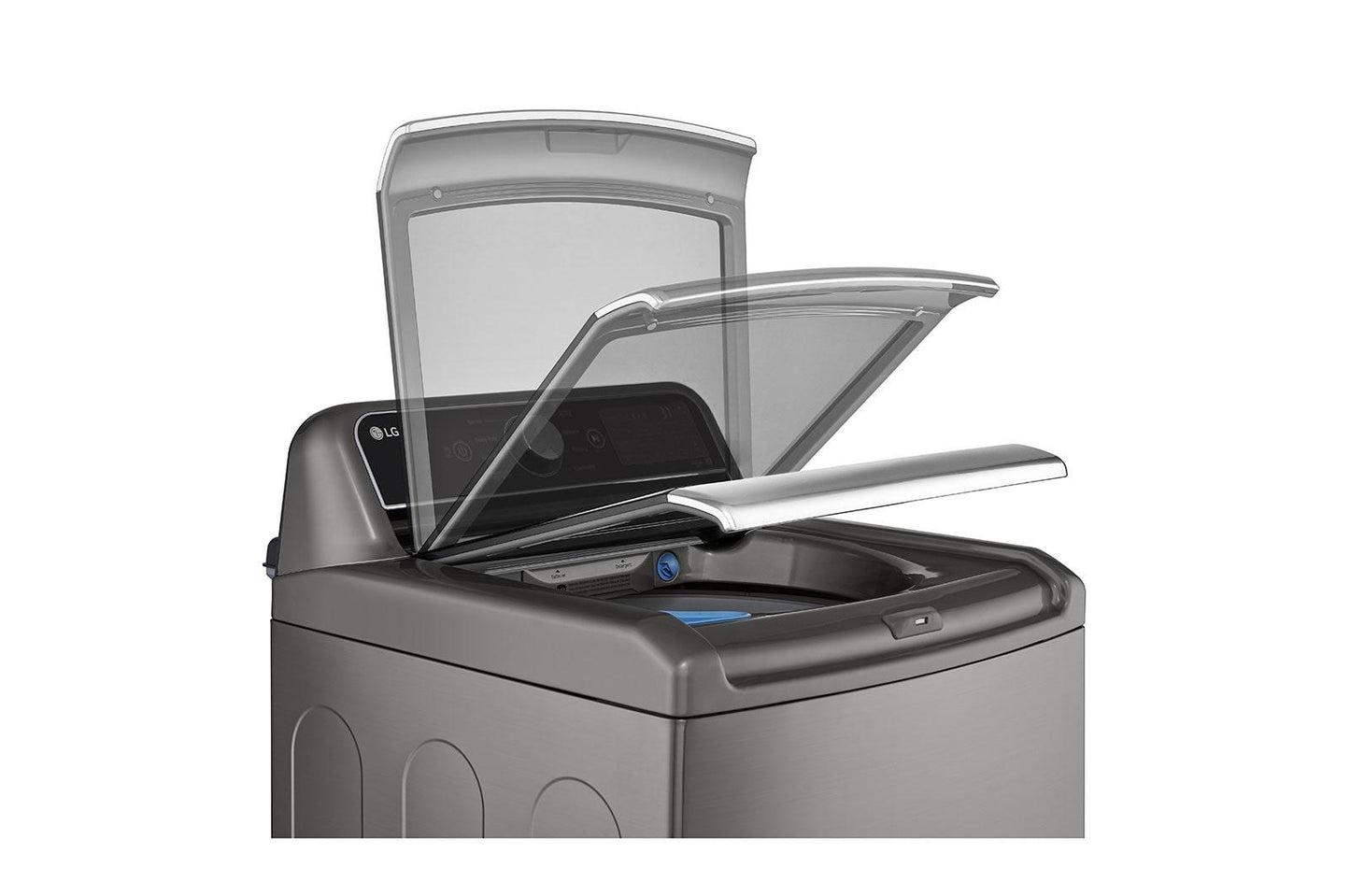 Lg WT7405CV 5.3 Cu.Ft. Mega Capacity Smart Wi-Fi Enabled Top Load Washer With 4-Way™ Agitator & Turbowash3D™ Technology