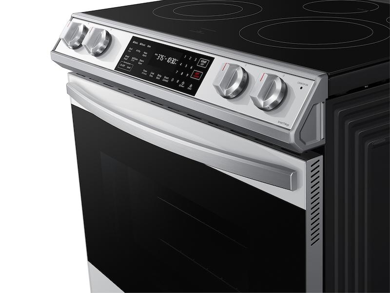 Samsung NE63CB831512 Bespoke 6.3 Cu. Ft. Smart Slide-In Electric Range With Air Fry & Convection In White Glass
