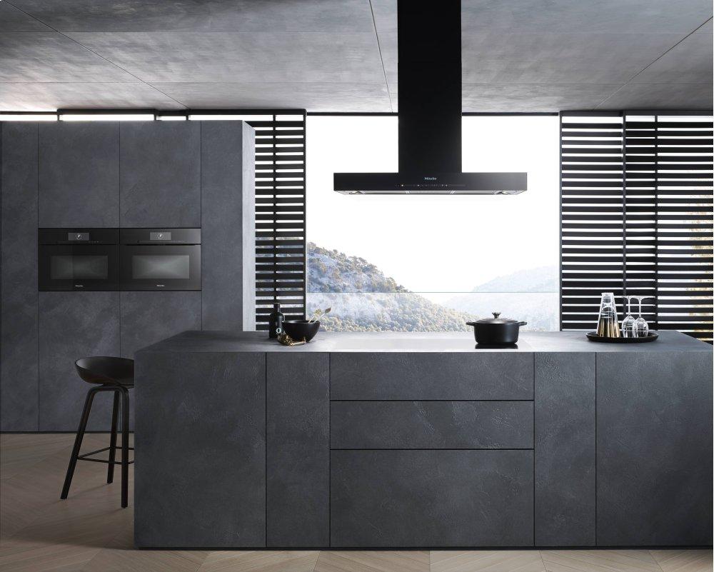 Miele DA6698W BLACK Wall Ventilation Hood With Energy-Efficient Led Lighting And Touch Controls For Simple Operation.