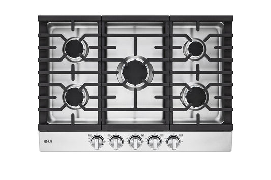 Lg CBGJ3023S 30" Gas Cooktop With Ultraheat™ 20K Btu Burner