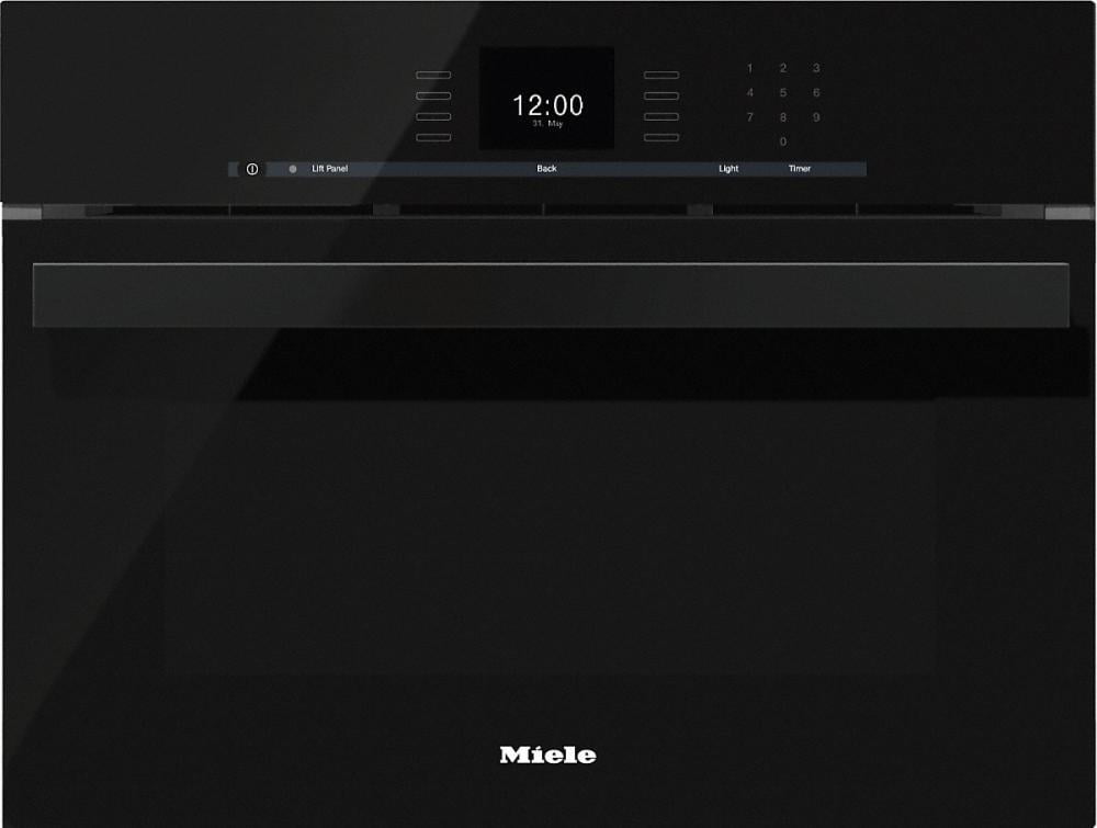 Miele DGC66001BK Dgc 6600-1 Steam Oven With Full-Fledged Oven Function And Xl Cavity Combines Two Cooking Techniques - Steam And Convection.-Obsidian Black