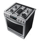 Samsung NX58H9950WS 5.8 Cu. Ft. Chef Collection Slide-In Gas Range With True Convection In Stainless Steel