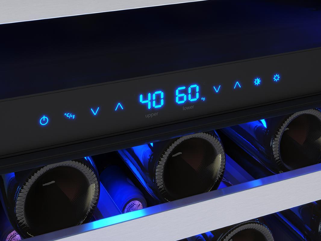 Zephyr PRW24C02CG 24" Dual Zone Wine Cooler