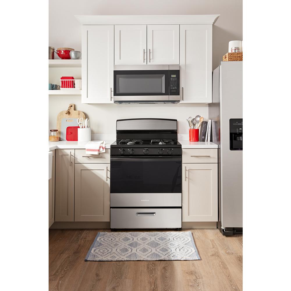 Amana AGR4203MNS Amana® 30-Inch Gas Range With Easy-Clean Glass Door