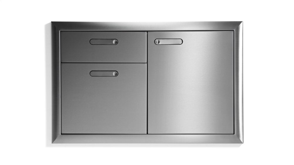 Lynx LSA364 36" Storage Door & Double Drawer Combination