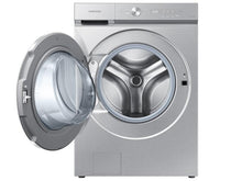 Samsung WF53BB8900ATUS Bespoke 5.3 Cu. Ft. Ultra Capacity Front Load Washer With Ai Optiwash™ And Auto Dispense In Silver Steel