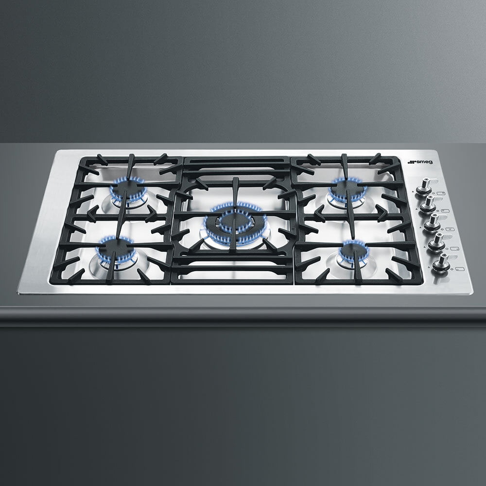 Smeg PGFU36X 36" Built-In Gas Cooktop