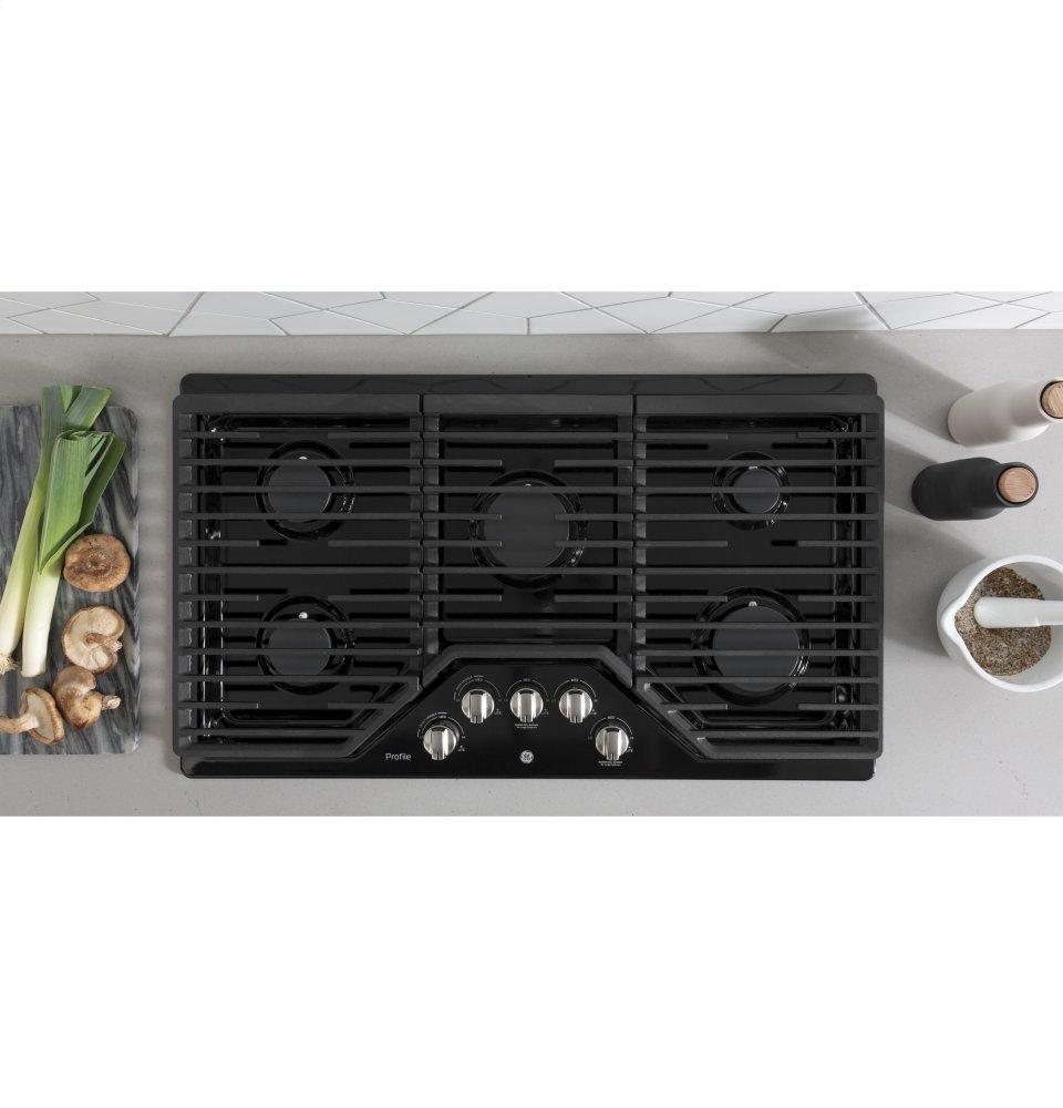 Ge Appliances PGP7036DLBB Ge Profile™ 36" Built-In Gas Cooktop With Optional Extra-Large Cast Iron Griddle