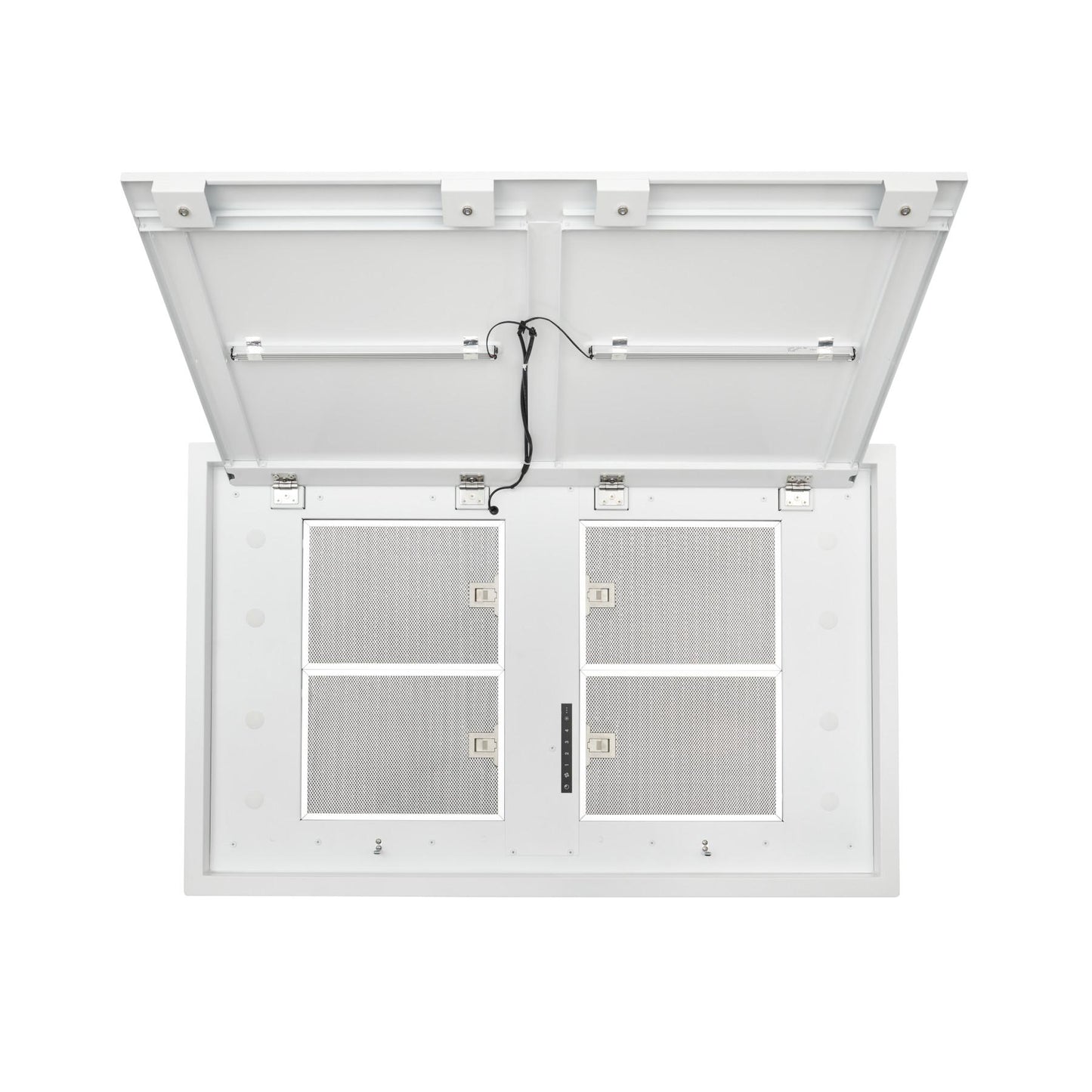 Best Range Hoods HBC143EWH 43-Inch White Ceiling Mounted Range Hood With Led Light, Choice Of Blowers Sold Separately (Hbc1 Series)