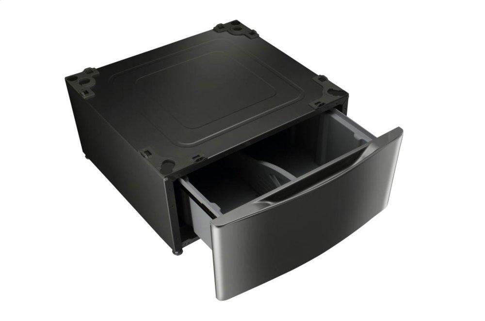 Lg WDP4K Laundry Pedestal - Black Stainless Steel