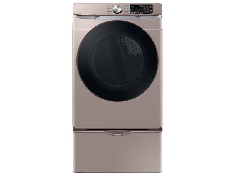 Samsung DVE45B6300C 7.5 Cu. Ft. Smart Electric Dryer With Steam Sanitize+ In Champagne, Open Box