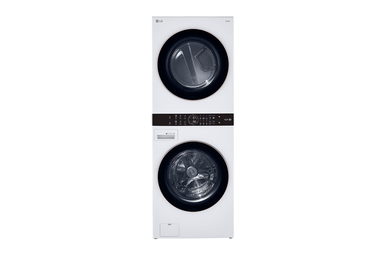 Lg WKE100HWA Single Unit Front Load Lg Washtower™ With Center Control™ 4.5 Cu. Ft. Washer And 7.4 Cu. Ft. Electric Dryer