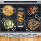 Samsung NX58M6650WG 5.8 Cu. Ft. Freestanding Gas Range With True Convection And Steam Reheat In Black Stainless Steel