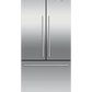 Fisher & Paykel RF170ADJX4 Freestanding French Door Refrigerator Freezer, 32